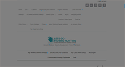 Desktop Screenshot of letsgofishinghunting.com
